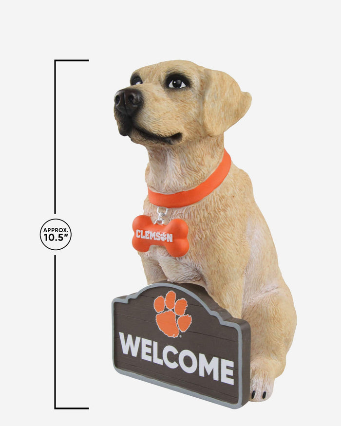 Clemson Tigers Yellow Labrador Statue FOCO - FOCO.com