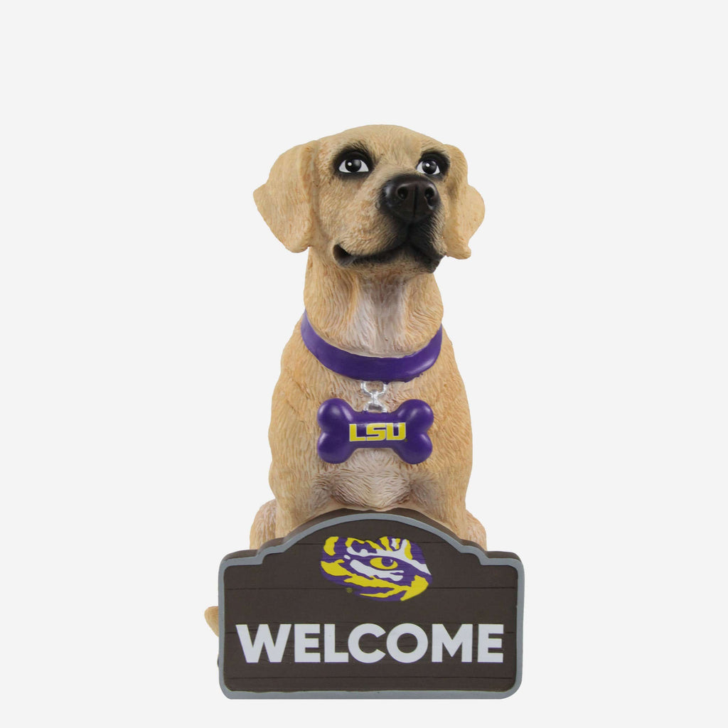 LSU Tigers Yellow Labrador Statue FOCO - FOCO.com