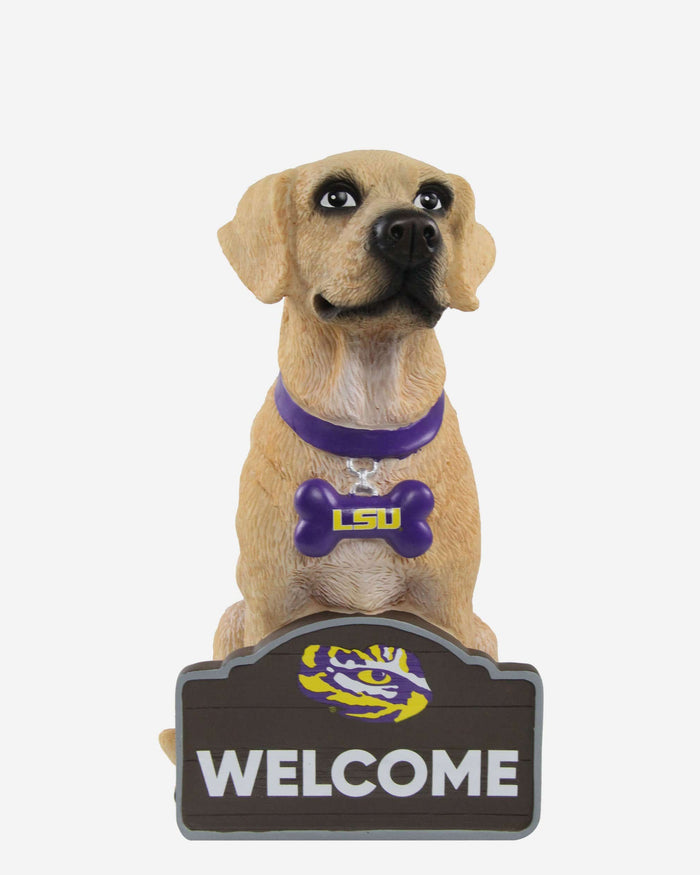 LSU Tigers Yellow Labrador Statue FOCO - FOCO.com