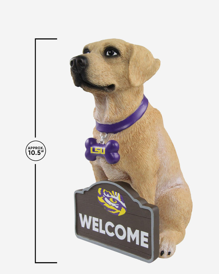 LSU Tigers Yellow Labrador Statue FOCO - FOCO.com