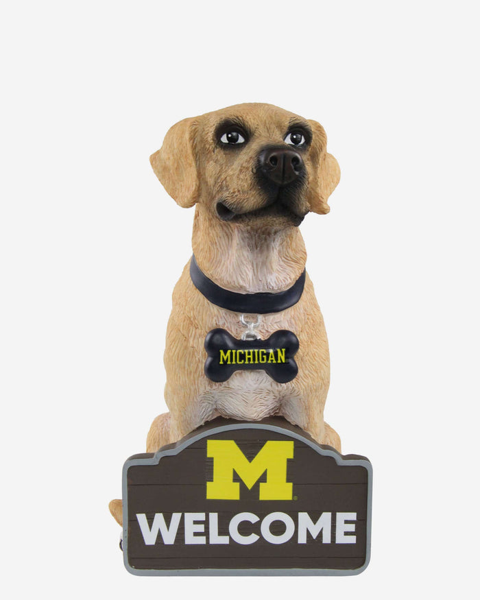 Michigan Wolverines Yellow Labrador Statue FOCO - FOCO.com