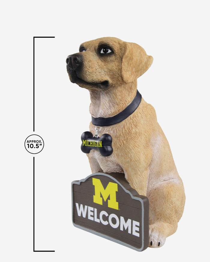 Michigan Wolverines Yellow Labrador Statue FOCO - FOCO.com