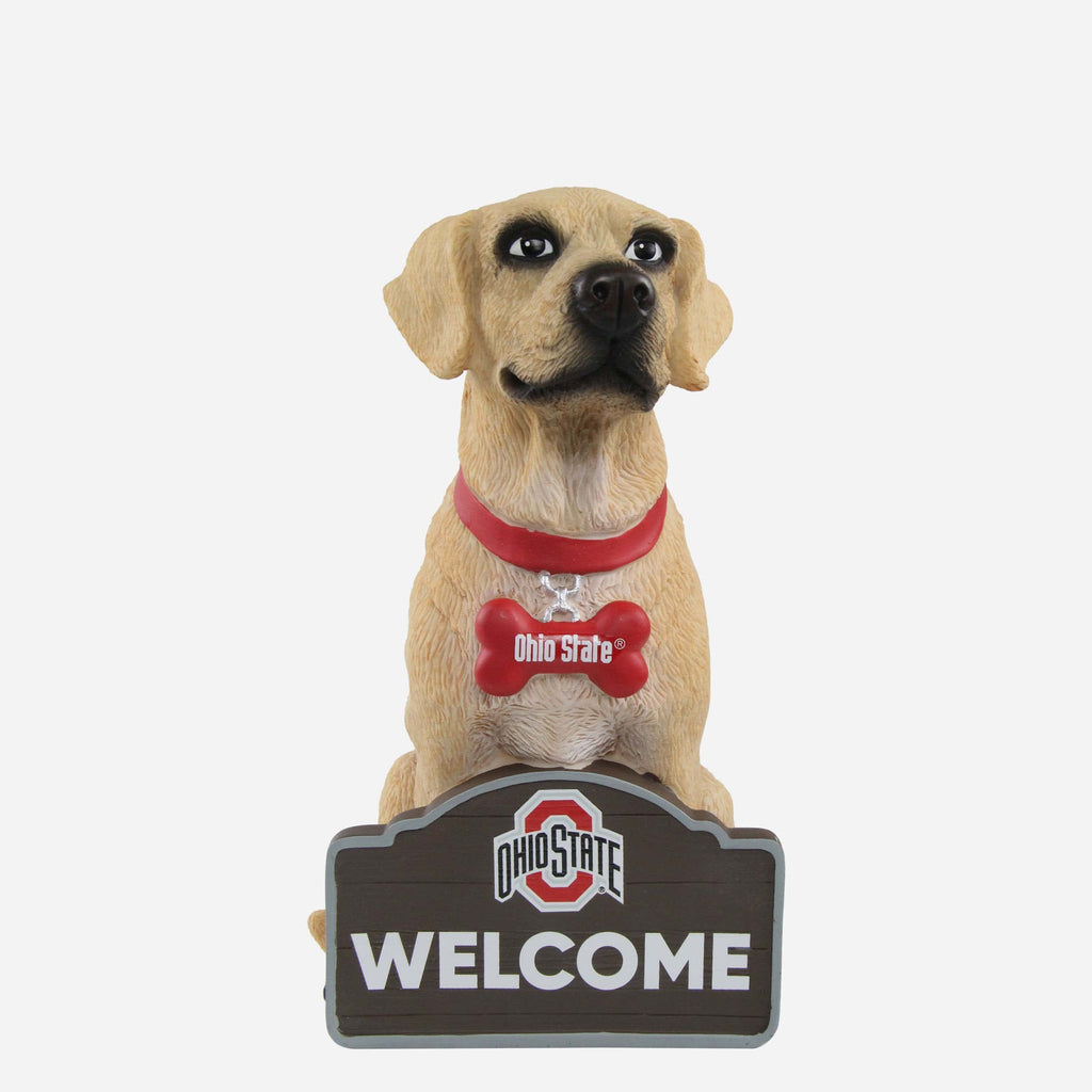 Ohio State Buckeyes Yellow Labrador Statue FOCO - FOCO.com