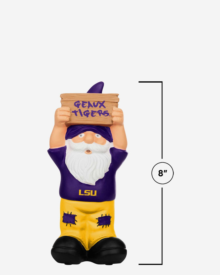 LSU Tigers Slogan Sign Mini Gnome FOCO - FOCO.com