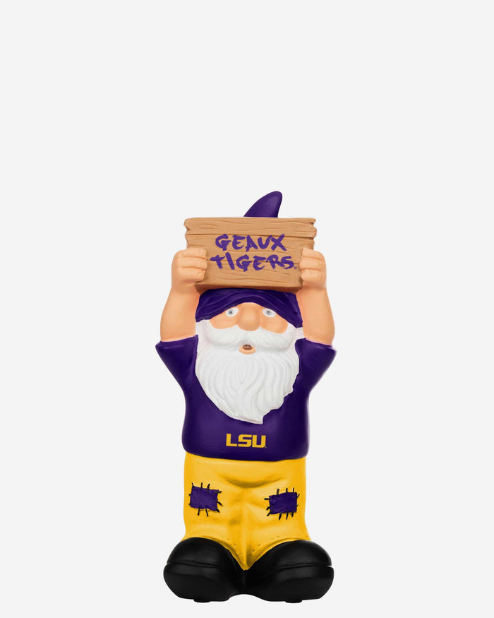 LSU Tigers Slogan Sign Mini Gnome FOCO - FOCO.com