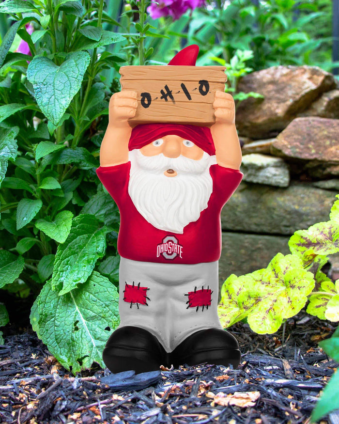 Ohio State Buckeyes Slogan Sign Mini Gnome FOCO - FOCO.com