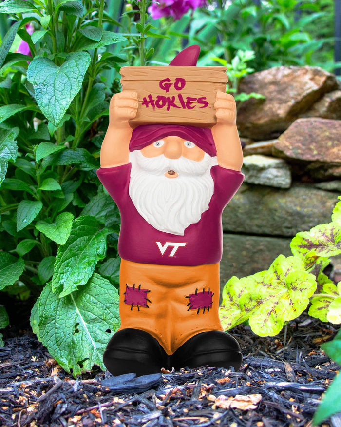 Virginia Tech Hokies Slogan Sign Mini Gnome FOCO - FOCO.com