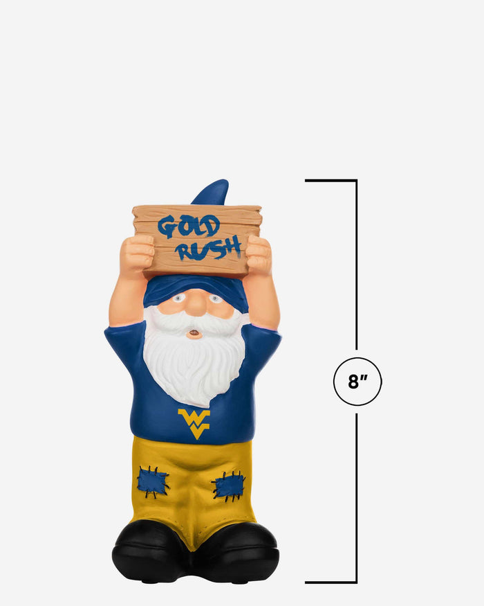 West Virginia Mountaineers Slogan Sign Mini Gnome FOCO - FOCO.com