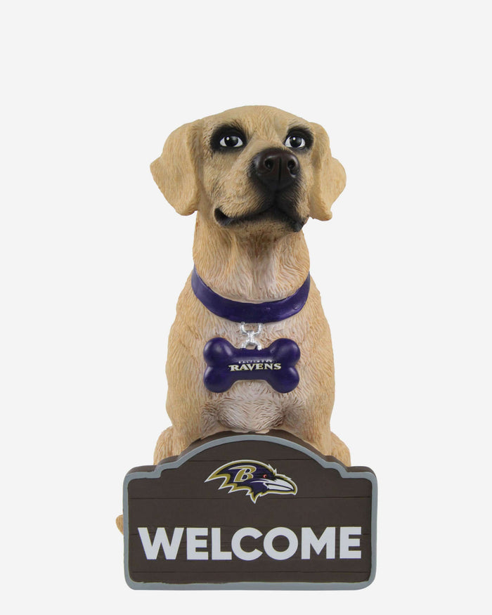 Baltimore Ravens Yellow Labrador Statue FOCO - FOCO.com