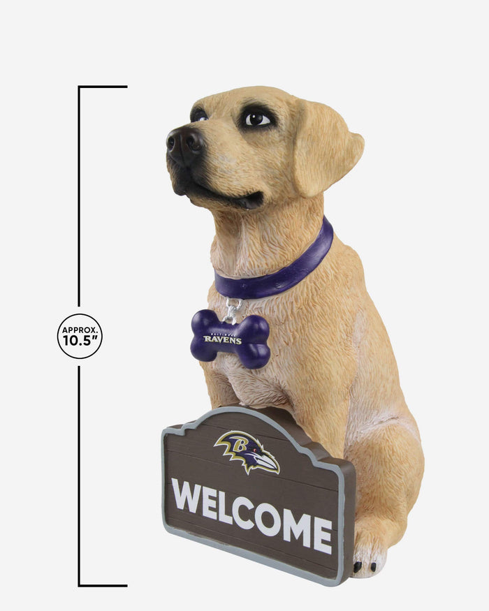 Baltimore Ravens Yellow Labrador Statue FOCO - FOCO.com