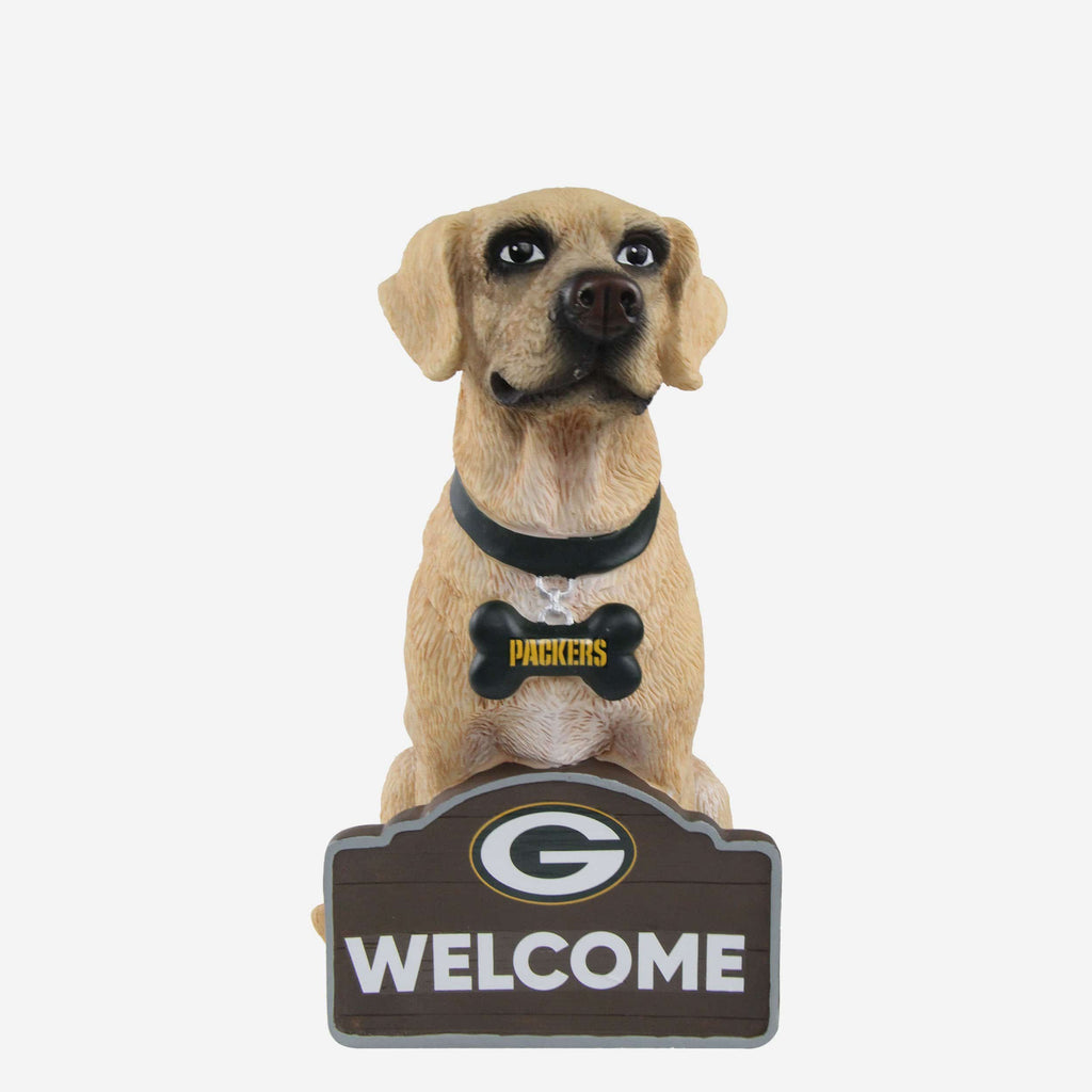 Green Bay Packers Yellow Labrador Statue FOCO - FOCO.com