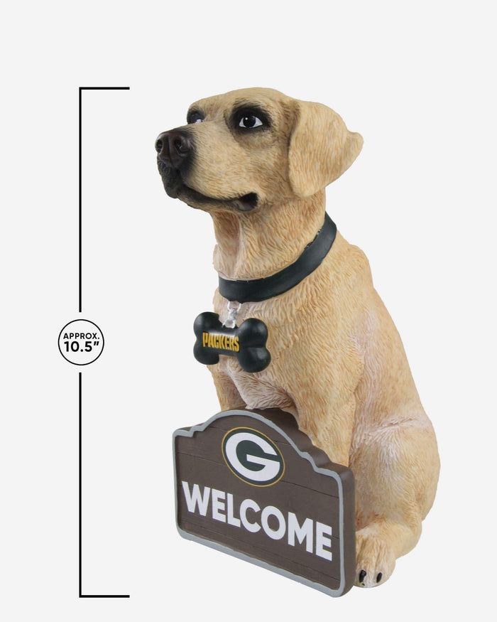 Green Bay Packers Yellow Labrador Statue FOCO - FOCO.com