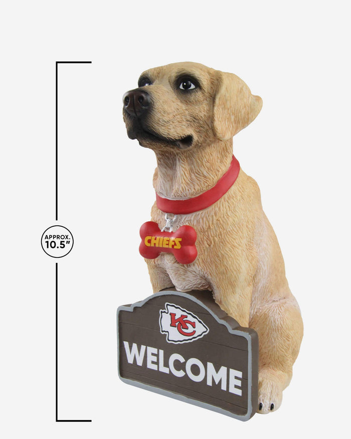 Kansas City Chiefs Yellow Labrador Statue FOCO - FOCO.com