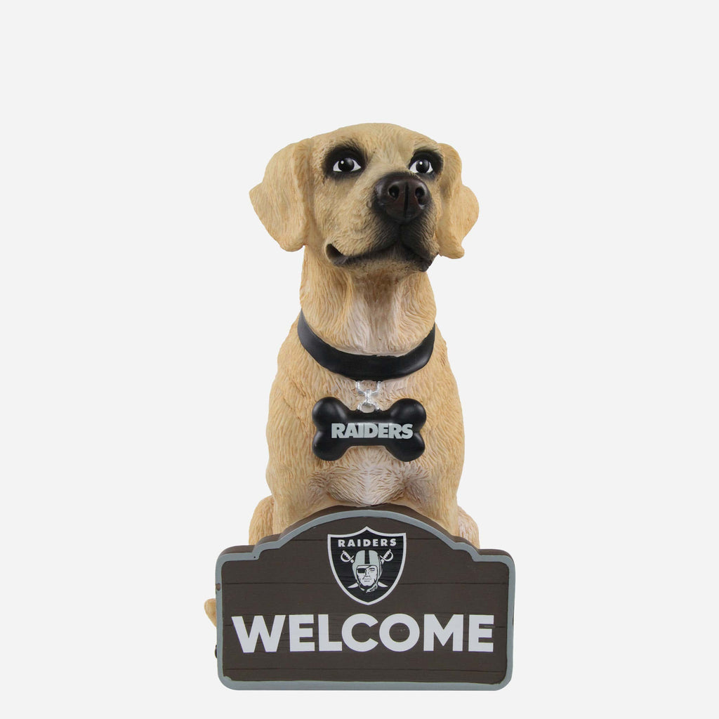 Las Vegas Raiders Yellow Labrador Statue FOCO - FOCO.com