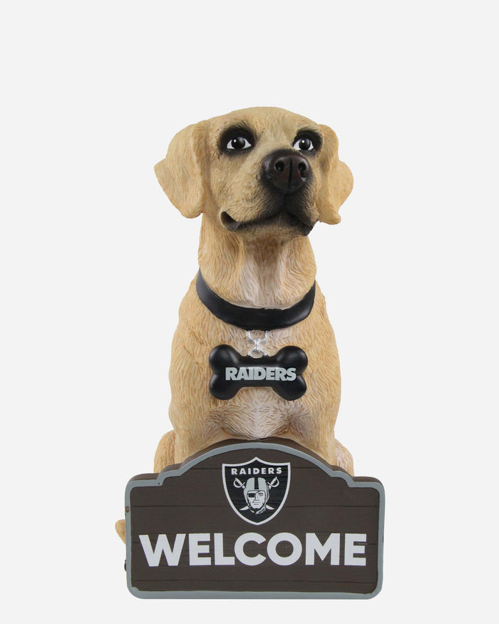 Las Vegas Raiders Yellow Labrador Statue FOCO - FOCO.com