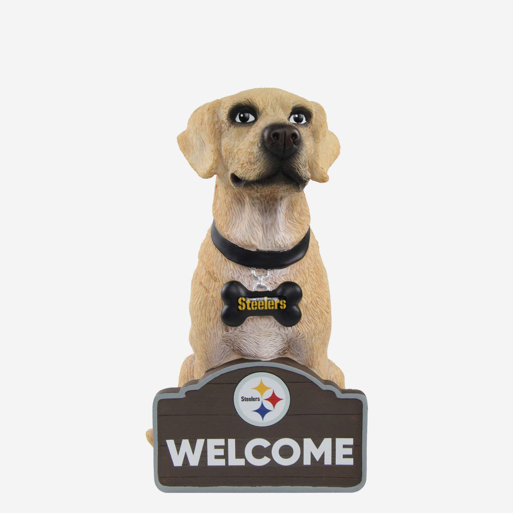 Pittsburgh Steelers Yellow Labrador Statue FOCO - FOCO.com