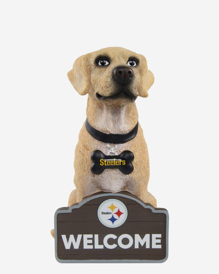 Pittsburgh Steelers Yellow Labrador Statue FOCO - FOCO.com