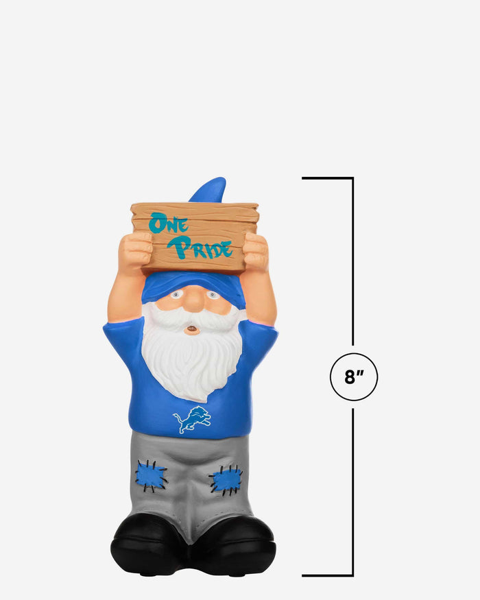 Detroit Lions Slogan Sign Mini Gnome FOCO - FOCO.com