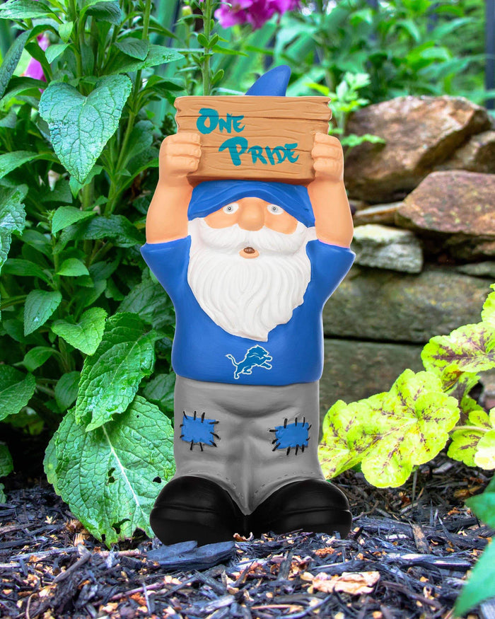 Detroit Lions Slogan Sign Mini Gnome FOCO - FOCO.com