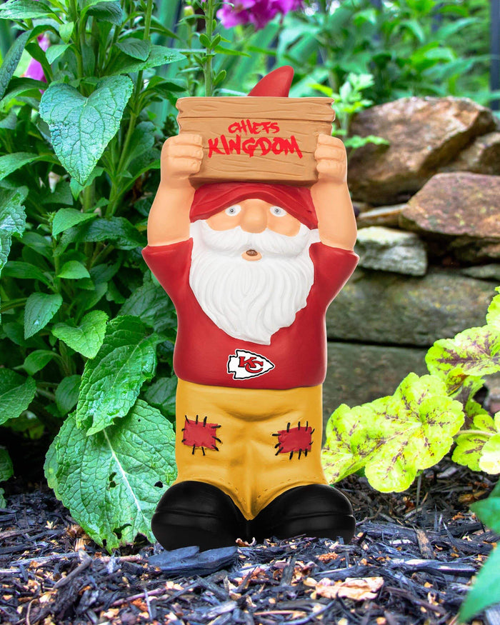 Kansas City Chiefs Slogan Sign Mini Gnome FOCO - FOCO.com