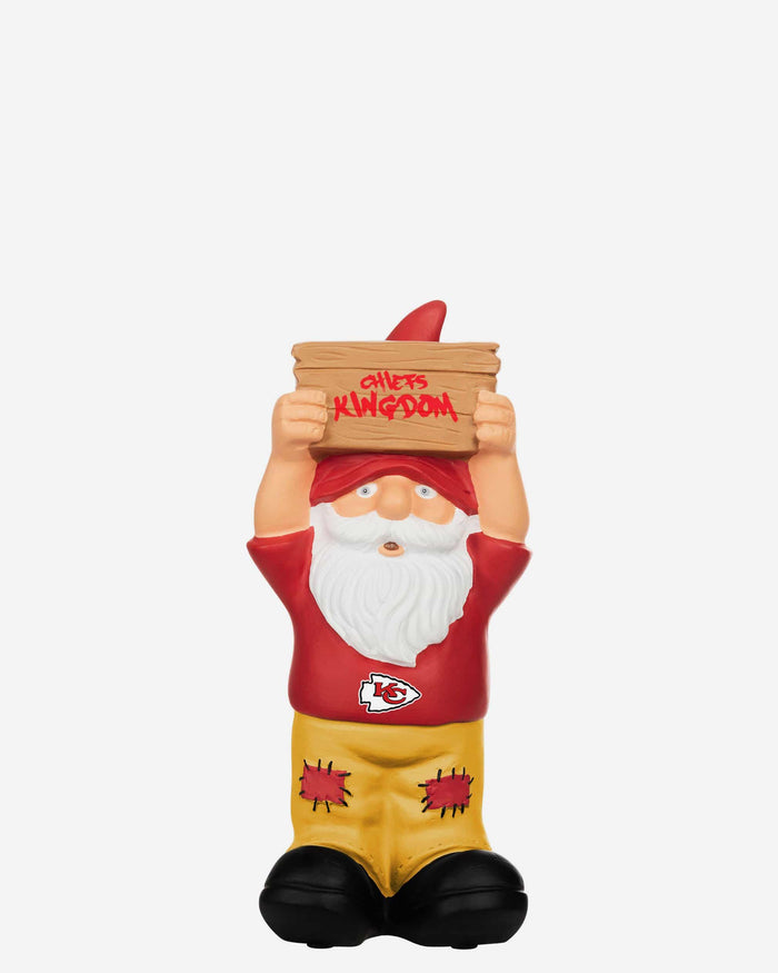 Kansas City Chiefs Slogan Sign Mini Gnome FOCO - FOCO.com