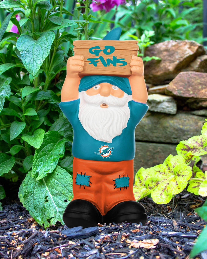 Miami Dolphins Slogan Sign Mini Gnome FOCO - FOCO.com