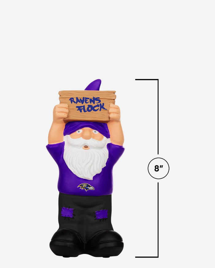 Baltimore Ravens Slogan Sign Mini Gnome FOCO - FOCO.com