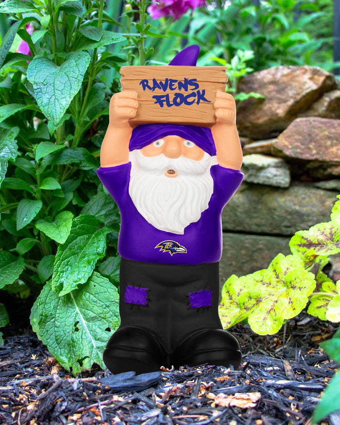 Baltimore Ravens Slogan Sign Mini Gnome FOCO - FOCO.com