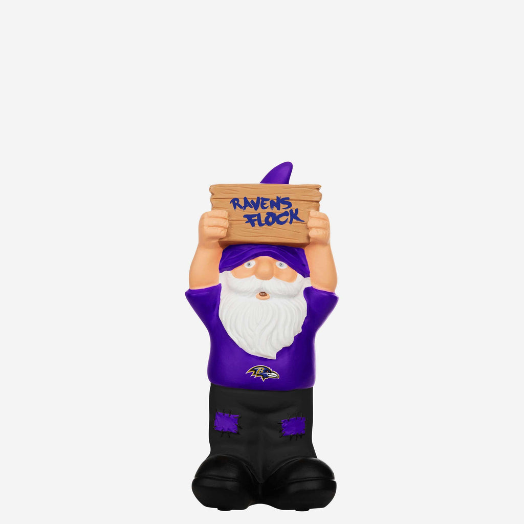 Baltimore Ravens Slogan Sign Mini Gnome FOCO - FOCO.com