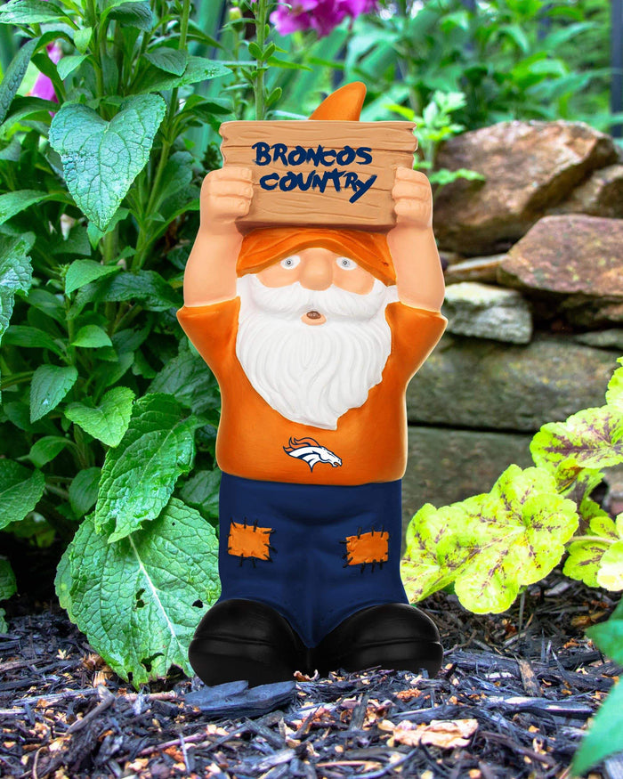 Denver Broncos Slogan Sign Mini Gnome FOCO - FOCO.com