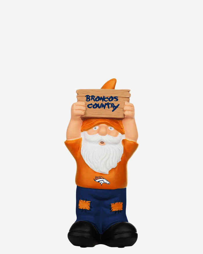 Denver Broncos Slogan Sign Mini Gnome FOCO - FOCO.com