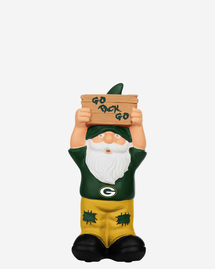Green Bay Packers Slogan Sign Mini Gnome FOCO - FOCO.com