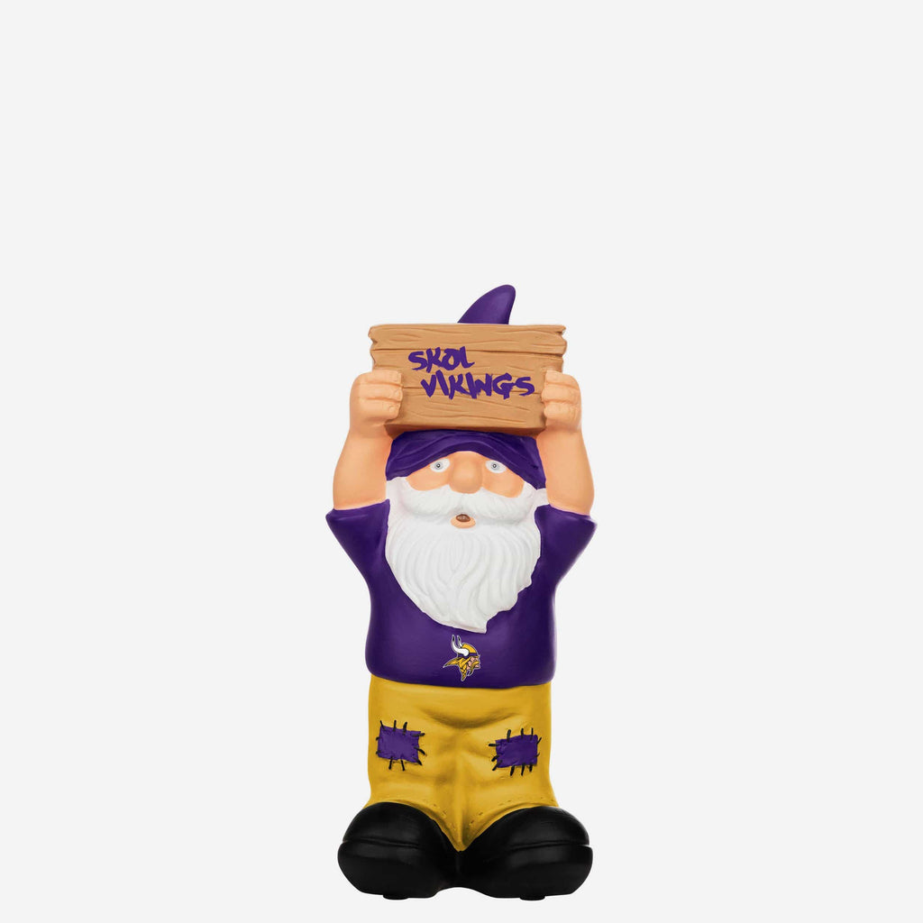 Minnesota Vikings Slogan Sign Mini Gnome FOCO - FOCO.com