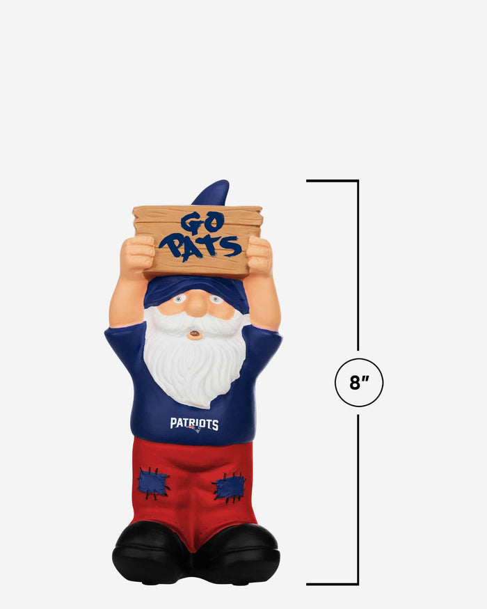 New England Patriots Slogan Sign Mini Gnome FOCO - FOCO.com