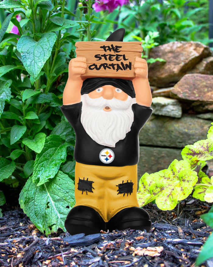 Pittsburgh Steelers Slogan Sign Mini Gnome FOCO - FOCO.com