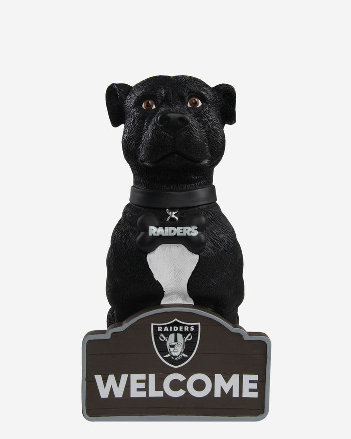 Las Vegas Raiders American Staffordshire Terrier Statue FOCO - FOCO.com