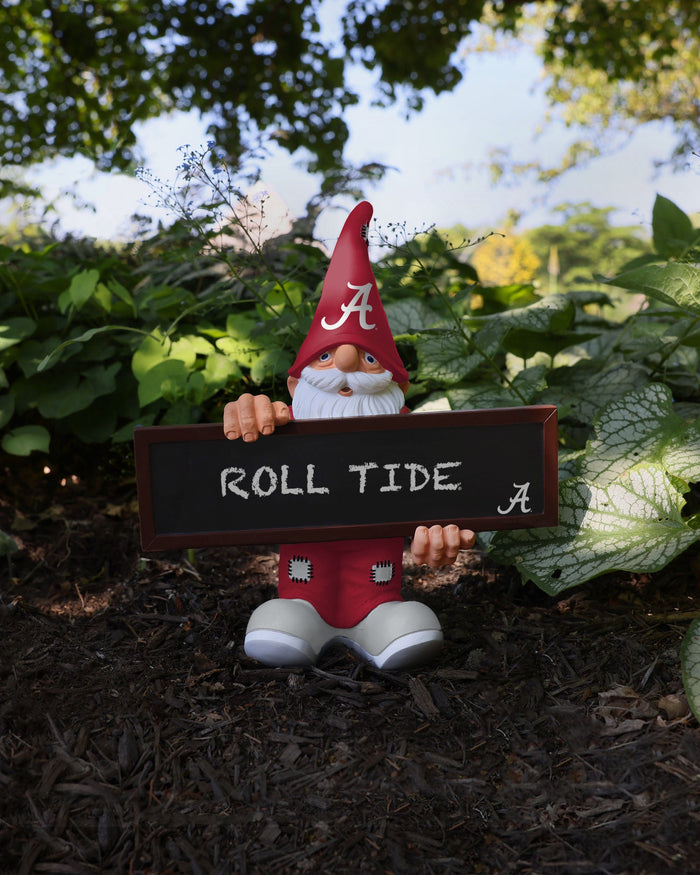 Alabama Crimson Tide Chalkboard Sign Gnome FOCO - FOCO.com