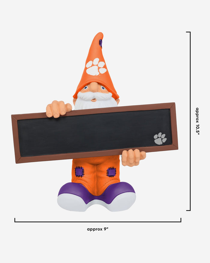 Clemson Tigers Chalkboard Sign Gnome FOCO - FOCO.com