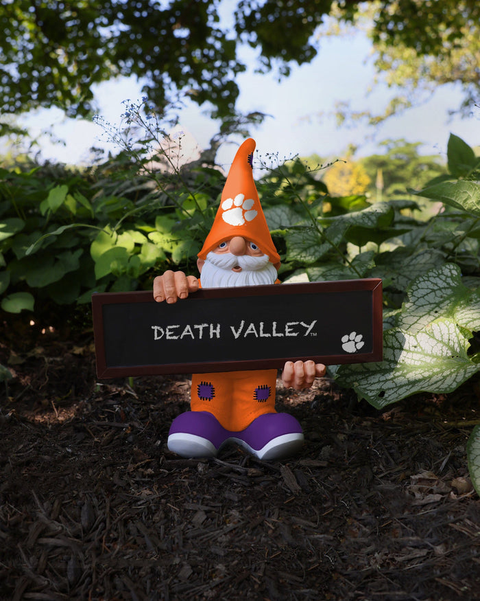 Clemson Tigers Chalkboard Sign Gnome FOCO - FOCO.com