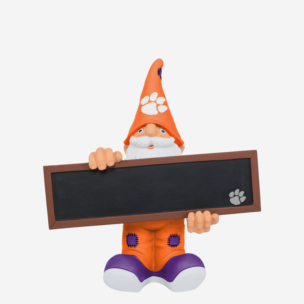 Clemson Tigers Chalkboard Sign Gnome FOCO - FOCO.com