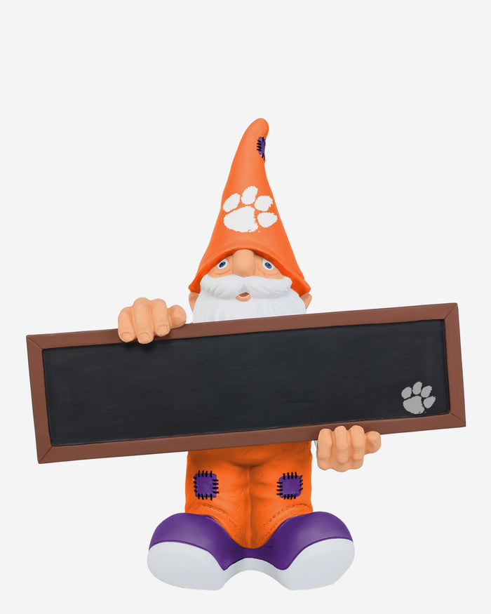 Clemson Tigers Chalkboard Sign Gnome FOCO - FOCO.com