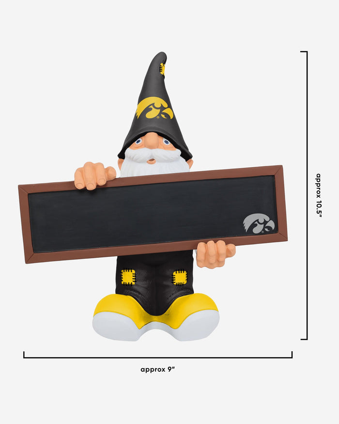 Iowa Hawkeyes Chalkboard Sign Gnome FOCO - FOCO.com