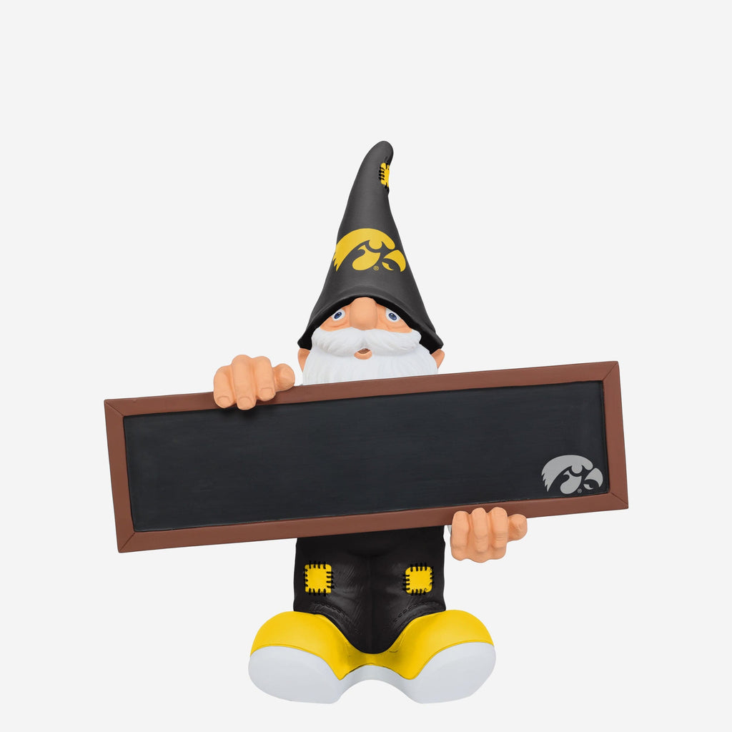 Iowa Hawkeyes Chalkboard Sign Gnome FOCO - FOCO.com