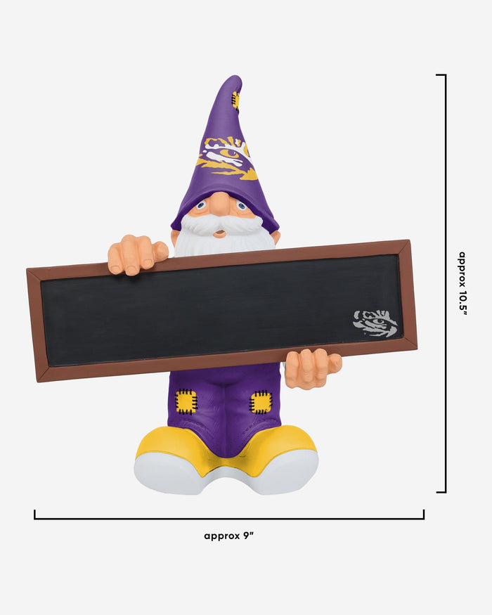 LSU Tigers Chalkboard Sign Gnome FOCO - FOCO.com