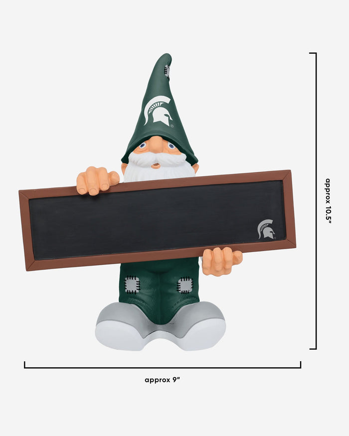 Michigan State Spartans Chalkboard Sign Gnome FOCO - FOCO.com