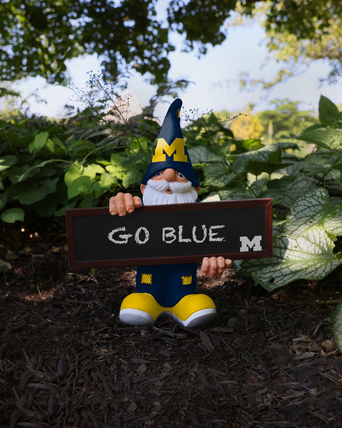 Michigan Wolverines Chalkboard Sign Gnome FOCO - FOCO.com