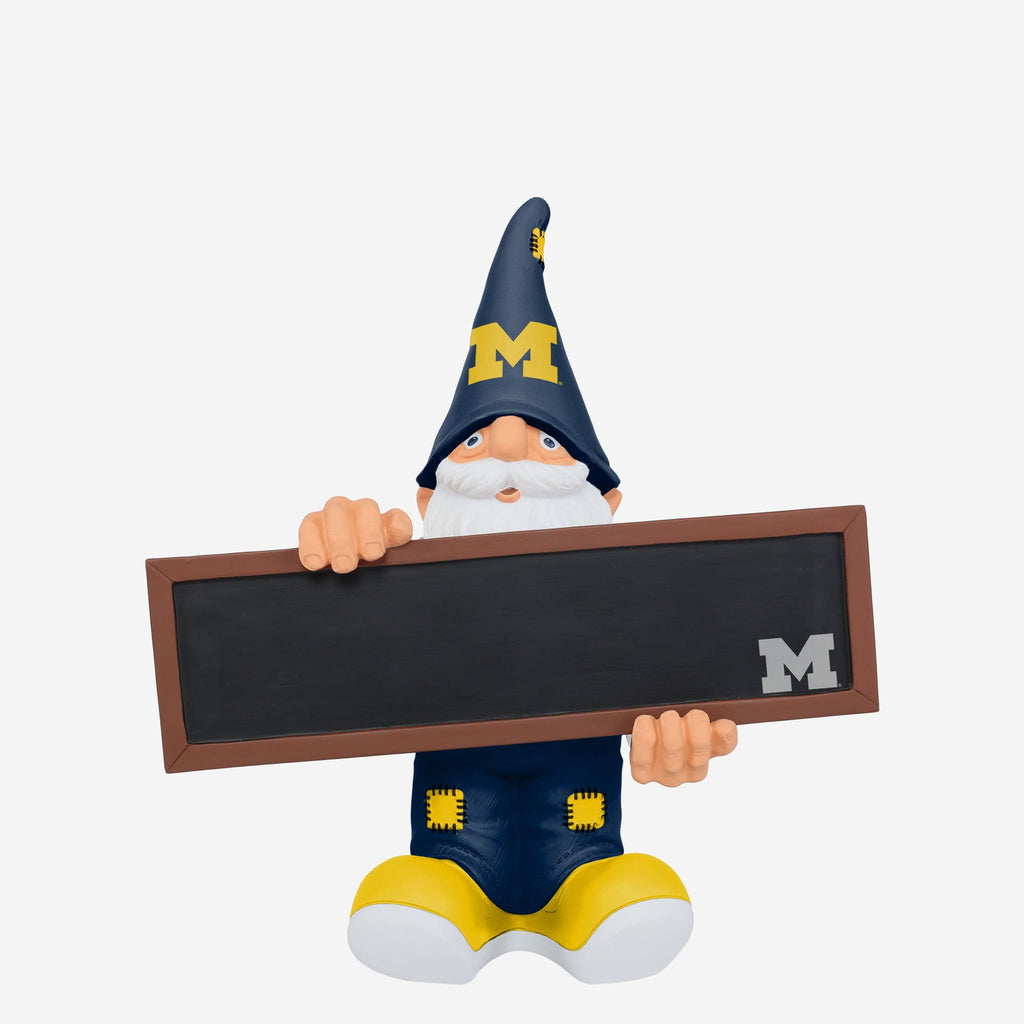 Michigan Wolverines Chalkboard Sign Gnome FOCO - FOCO.com