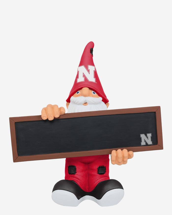 Nebraska Cornhuskers Chalkboard Sign Gnome FOCO - FOCO.com