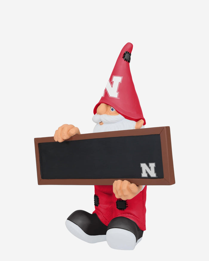 Nebraska Cornhuskers Chalkboard Sign Gnome FOCO - FOCO.com