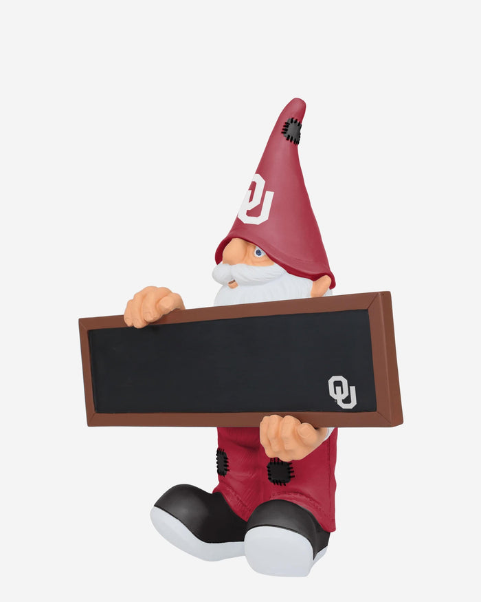 Oklahoma Sooners Chalkboard Sign Gnome FOCO - FOCO.com